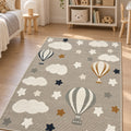 Figural Kids Area Rug – Gray 05 in a nursery
