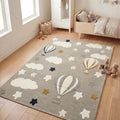 Figural Kids Area Rug – Gray 05 in a nursery