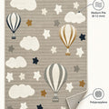 Figural Kids Area Rug – Gray 05 – features