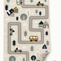 Figural Kids Area Rug – Gray – features