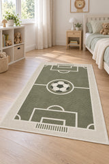Figural Kids Area Rug – Green in a nursery
