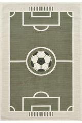 Figural Kids Area Rug – Green