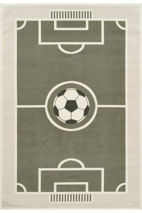 Figural Kids Area Rug – Green