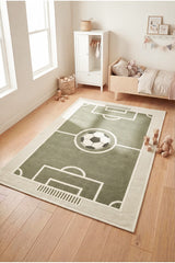 Figural Kids Area Rug – Green in a nursery