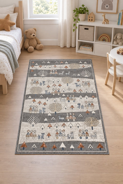 Figural Kids Area Rug – Multicolor in a nursery