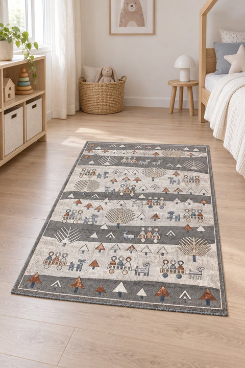 Figural Kids Area Rug – Multicolor in a nursery