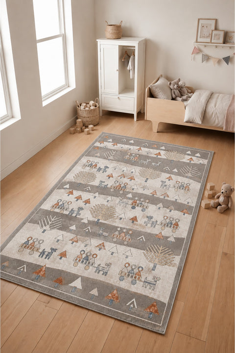 Figural Kids Area Rug – Multicolor in a nursery