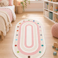 Figural Kids Oval Rug in a nursery