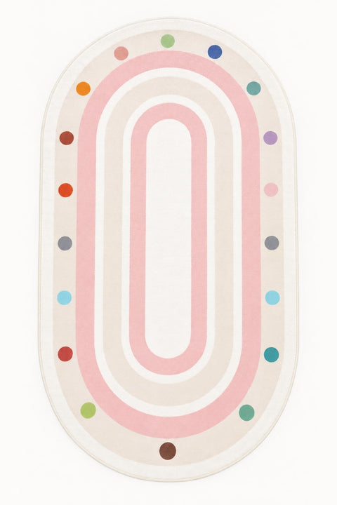 Figural Kids Oval Rug