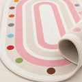Figural Kids Oval Rug – texture close-up