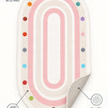 Figural Kids Oval Rug – features