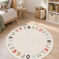 Figural Kids Round Rug in a nursery