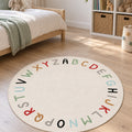 Figural Kids Round Rug in a nursery