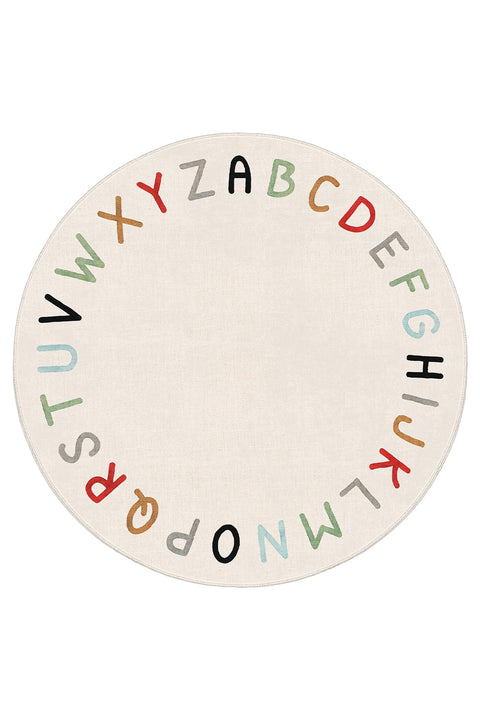 Figural Kids Round Rug