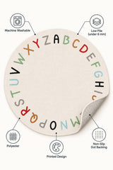 Figural Kids Round Rug – features
