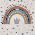 Figural Kids Shag Area Rug – Cream