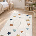 Figural Kids Shag Area Rug – Light Beige in a nursery