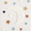 Figural Kids Shag Area Rug – Light Beige