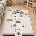 Figural Kids Shag Area Rug – Yellow in a nursery