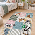 Figured Kids Area Rug in a bedroom