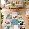 Figured Kids Area Rug in a living room