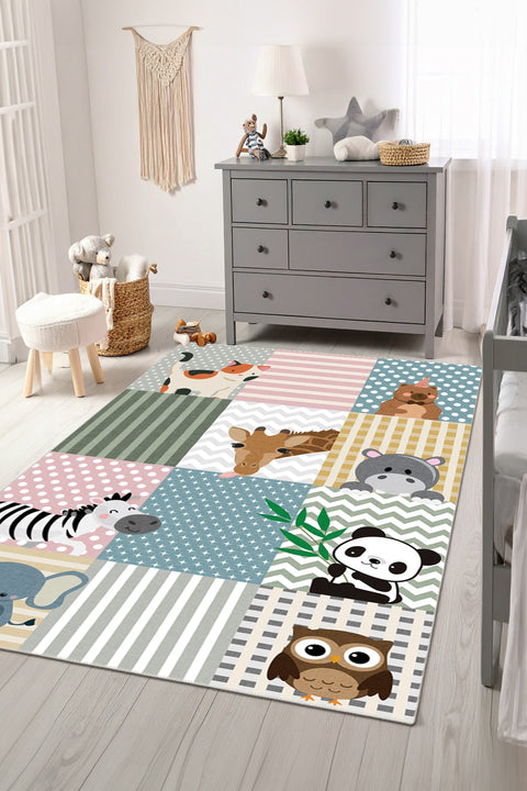 Figured Kids Area Rug in a nursery