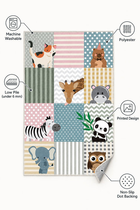 Figured Kids Area Rug – features