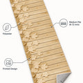 Floral 3D Runner Rug – Beige – features