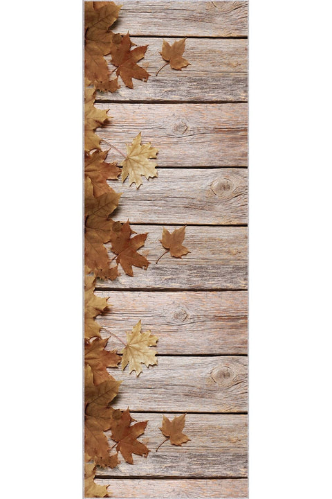 Floral 3D Runner Rug – Brown