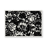 Floral Abstract Wall Art – Bold Black and White Botanical Pattern