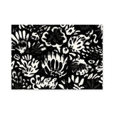 Floral Abstract Wall Art – Bold Black and White Botanical Pattern