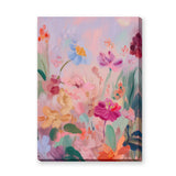 Floral Abstract Wall Art – Soft Pastel Botanical Garden Print