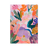 Floral Abstract Wall Art – Vibrant Botanical Painting Print