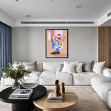 Floral Botanical Modern Wall Art – Illustrated Legs with Bright Flowers
