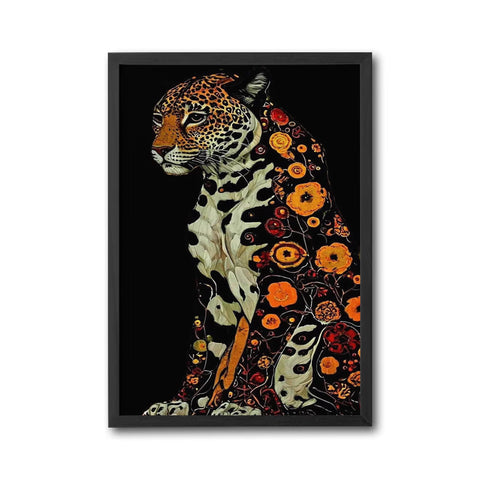Floral Leopard Aesthetic Wall Décor Wall Poster Print