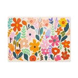 Floral Maximalist Wall Art – Playful Multicolor Botanical Pattern