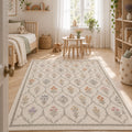 Floral Modern Area Rug in a nursery