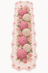 Floral Modern Oval Kitchen Rug – Pink