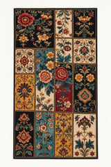 Floral Patchwork Kitchen Rug