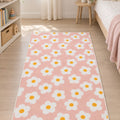 Floral Vintage Kids Rug in a nursery
