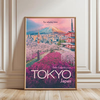 For Relaxing Times Tokyo Japan Quote Wall Poster | Aesthetic Japanese Home Wall Poster