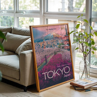 For Relaxing Times Tokyo Japan Quote Wall Poster | Aesthetic Japanese Home Wall Poster