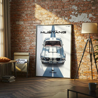 Ford Mustang GT350 Retro Décor Poster – Iconic Ford GT-350 Mustang Home Wall Décor