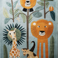 Forest Animals Modern Kids Rug