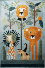 Forest Animals Modern Kids Rug