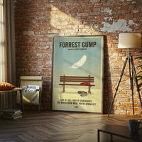 Forrest Gump Retro Movie Print Home Wall Print – Life Is Like a Box of Chocolates Quote