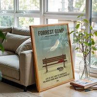 Forrest Gump Retro Movie Print Home Wall Print – Life Is Like a Box of Chocolates Quote