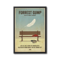 Forrest Gump Retro Movie Print Home Wall Print – Life Is Like a Box of Chocolates Quote