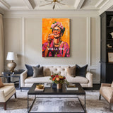 Frida Kahlo Pop Art Wall Art – Viva La Vida Portrait with Drink