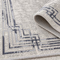 Fringed Modern Area Rug – texture close-up